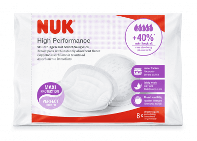 Подплънки за кърмачки Nuk - High Performance, 8 броя