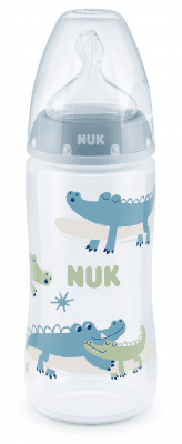 Бебешко шише Nuk - First Choice, TC, 300 ml, Синьо