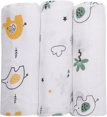 Муселинови пелени Freeon - 3 броя, 80 х 80 cm, Универсални