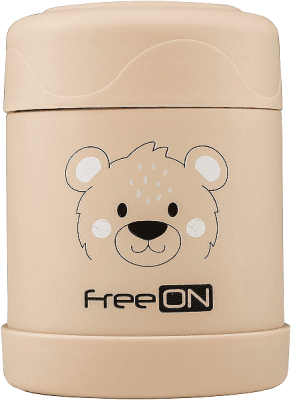Термо контейнер за храна Freeon - 350 ml, Неръждаема стомана, Бежов
