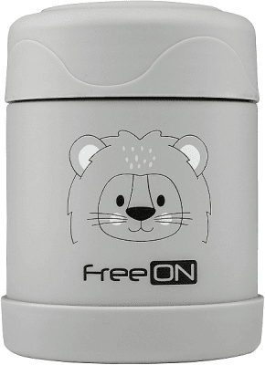 Термо контейнер за храна Freeon - 350 ml, Неръждаема стомана, Сив