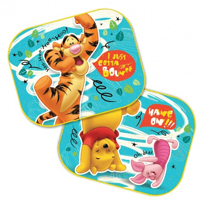 Сенници за кола Freeon - 2 броя, 44 х 35 сm, Winnie the Pooh