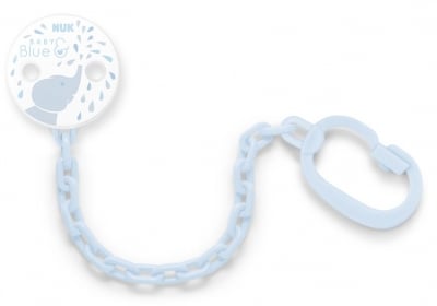 Синджир за биберон NUK Blue - Слонче