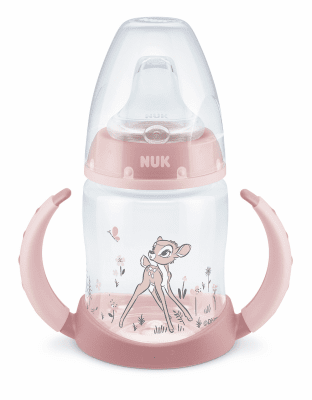 Чаша NUK - First Choice, Temperature Control, с накрайник за сок, 150 ml, Bambi