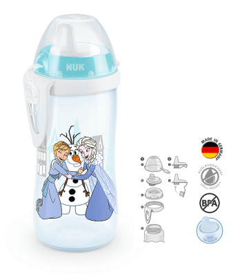 Чаша с твърд накрайник NUK - Kiddy Cup, 300 ml, 12+ месеца, Frozen girl