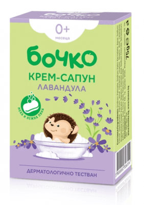 Бебешки крем-сапун Бочко - Лавандула, 75 g