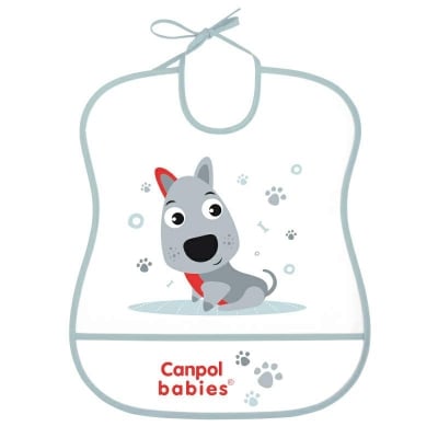 Пластмасов лигавник Canpol - Happy Animals, 6+ m, Куче