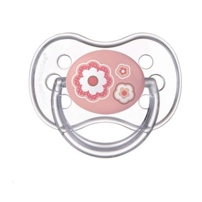 Силиконова залъгалка Canpol - Newborn Baby, 0-6 m, Розова