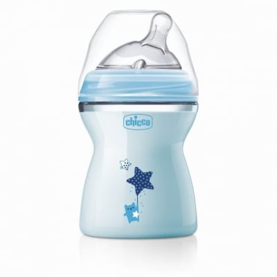 Шише за хранене Chicco - Natural Feeling РР, за момче, 250 ml, 2м+