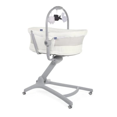 Мултифункционално кошче 4 в 1 Chicco - Baby Hug Air, White Snow