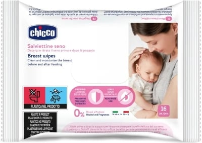 Кърпички за кърмачки Chicco, 16 броя