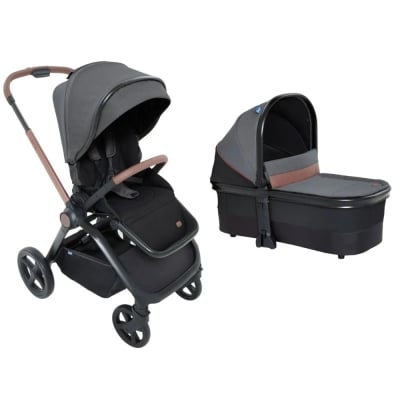 Комбинирана количка 2 в 1 Chicco - Mysa, Black Satin