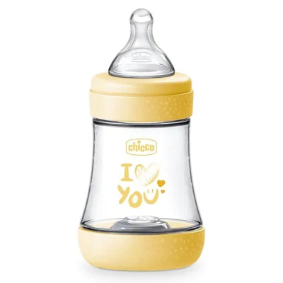 Шише Chicco - Perfect 5, жълто, 150 ml