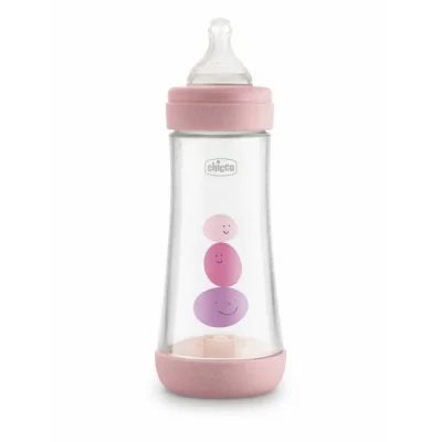 Шише Chicco - Perfect 5, за момиче, 300 ml