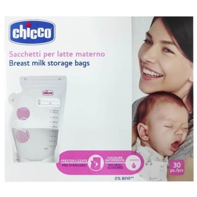 Торбички за съхранение на кърма Chicco, 30 броя