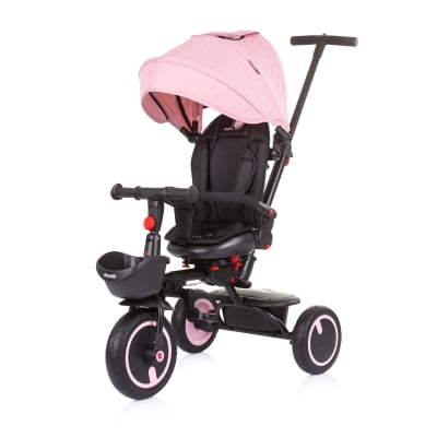 Сгъваема триколка Chipolino - Quick Fold, 360°, розова