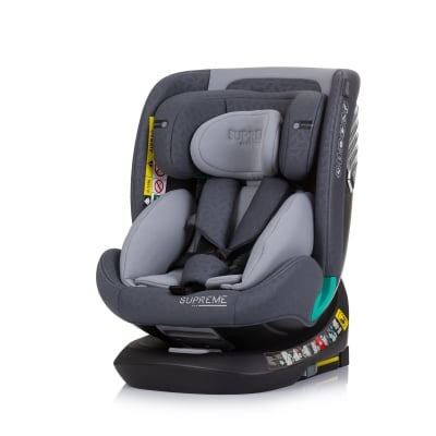 Столче за кола Chipolino - Supreme, i-Size, IsoFix, 40-150 cm, Гранит