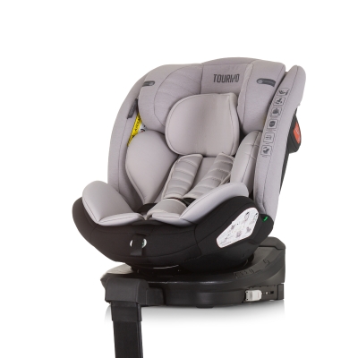 Столче за кола Chipolino - Торино, 360°, IsoFix, i-Size, 40-150 cm, Пепелно