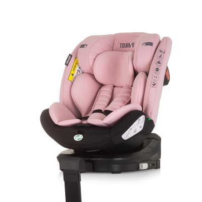 Столче за кола Chipolino - Торино, 360°, IsoFix, i-Size, 40-150 cm, Фламинго