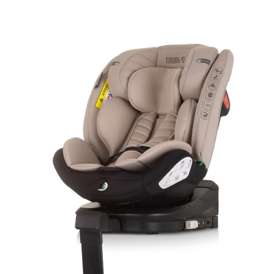 Столче за кола Chipolino - Торино, 360°, IsoFix, i-Size, 40-150 cm, Макадамия