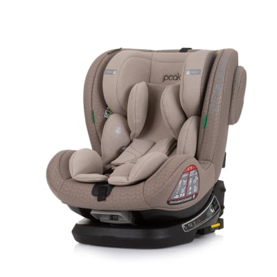 Столче за кола Chipolino - Peak, i-Size, IsoFix, 360°, Макадамия