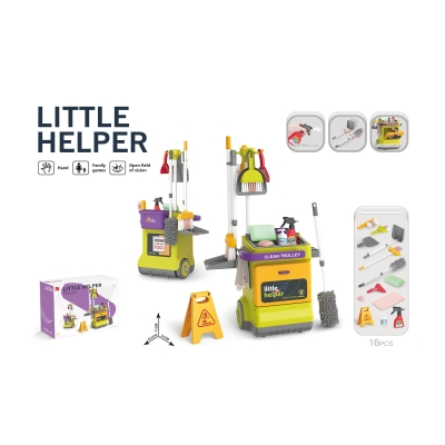 Игрален комплект за почистване Chipolino - 16 части