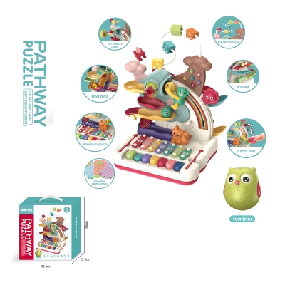 Образователена играчка Chipolino - Пъзел, Весели животни