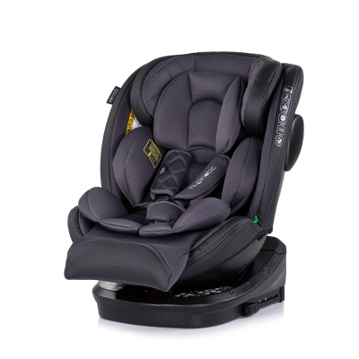 Стол за кола Chipolino - Hypnotic, 360°, I-Size, IsoFix, 40-150 cm, Антрацит