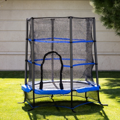 Детски батут Chipolino - Up & Down, 140 cm, Син