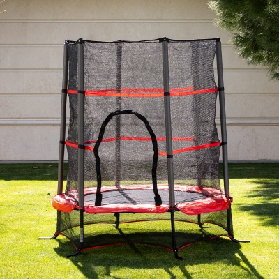 Детски батут Chipolino - Up & Down, 140 cm, Червен