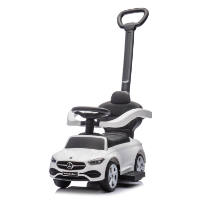 Кола за яздене с дръжка Chipolino - Mercedes C-Class, Бяла