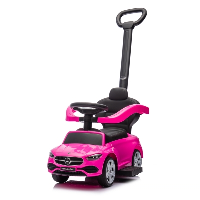 Кола за яздене с дръжка Chipolino - Mercedes C-Class, Розова