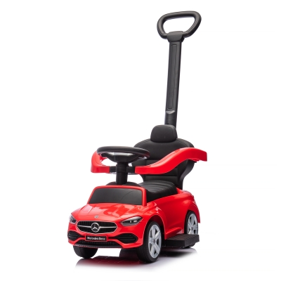 Кола за яздене с дръжка Chipolino - Mercedes C-Class, Червена