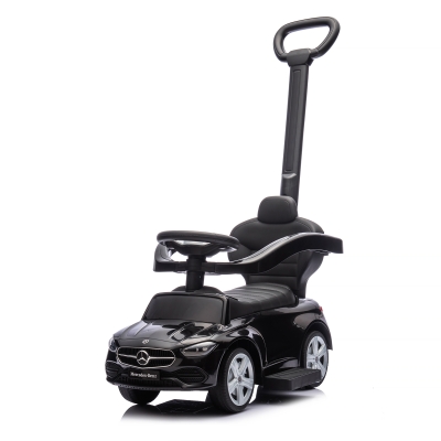 Кола за яздене с дръжка Chipolino - Mercedes C-Class, Черна