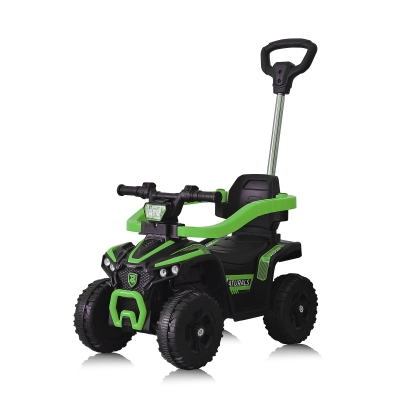 Количка за яздене с дръжка Chipolino - ATV, Зелена