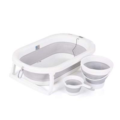Сгъваема вана 3 в 1 Chipolino - Bubble Spa, Сива