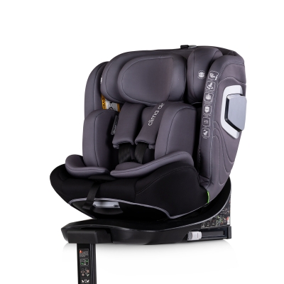 Столче за кола Chipolino - Clima Air, i-Size, Isofix, 360°, 40-150 сm, Антрацит
