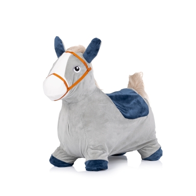 Детско подскачащо конче Chipolino - Със звук, Сиво