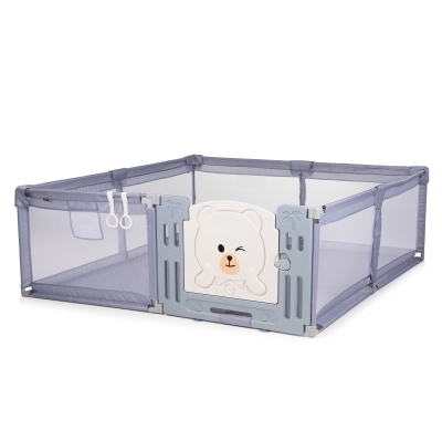 Кошара за игра Chipolino - Amico, С врата, 180 х 200 cm, Сива