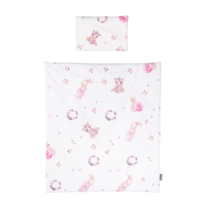 Спален комплект за мини кошара Chipolino - Зайче и еднорог