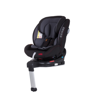 Стoл за кола Chipolino - Лего, Isofix, 360°, 40-150 cm, Черен