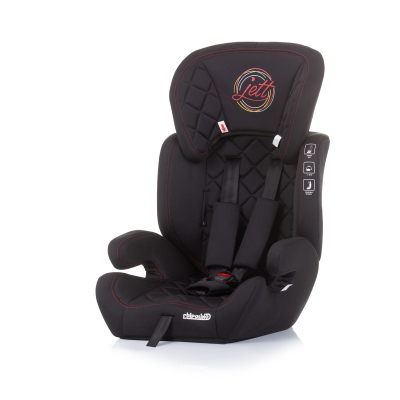 Детско столче за кола Chipolino - Джет, 76-150 сm, Абанос