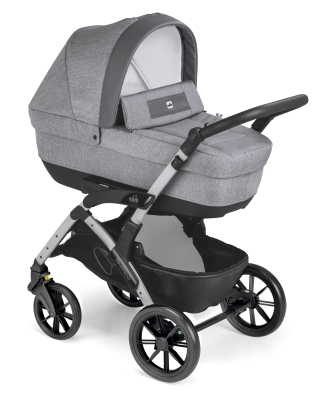 Детска количка 3 в 1 Chipolino - Cam, Dinamico Smart, Силиконови гуми, Сива