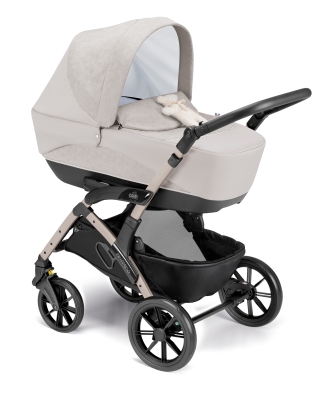 Детска количка 3 в 1 Chipolino - Cam, Dinamico Smart, Силиконови гуми, Бежова