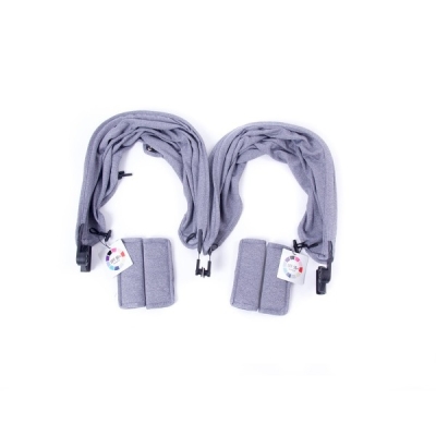 Комплект сенници за детска количка Baby Monsters - Easy Twin, Heather grey