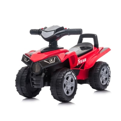 Количка за яздене Chipolino - ATV Goodyear, червена