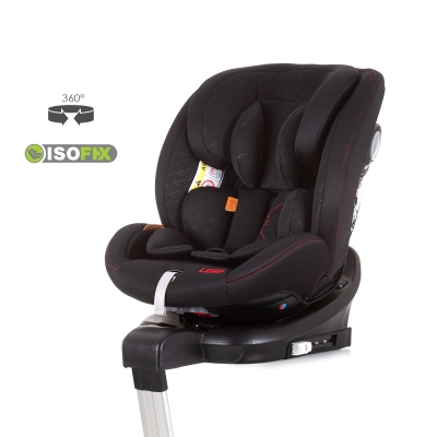 Стoлче за кола Chipolino - Лего, Isofix, 360°, 40-150 cm, Абанос