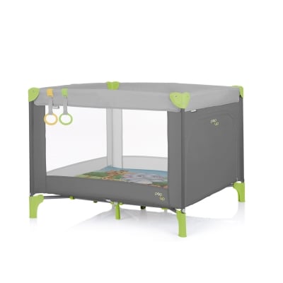 Детска преносима кошара за игра Chipolino - Pop Up, Джунгла, сива
