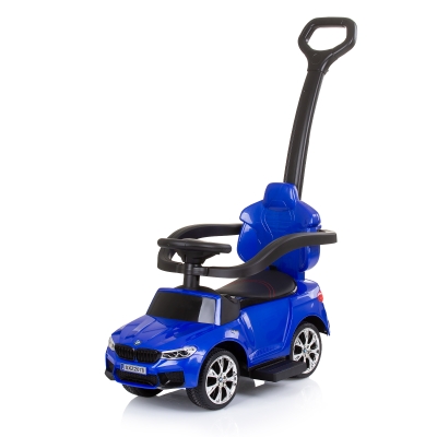 Кола за яздене с дръжка Chipolino - BMW, Синя
