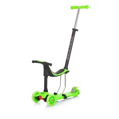 Детска триколка 3 в 1 Chipolino - Мулти Плюс, Зелена